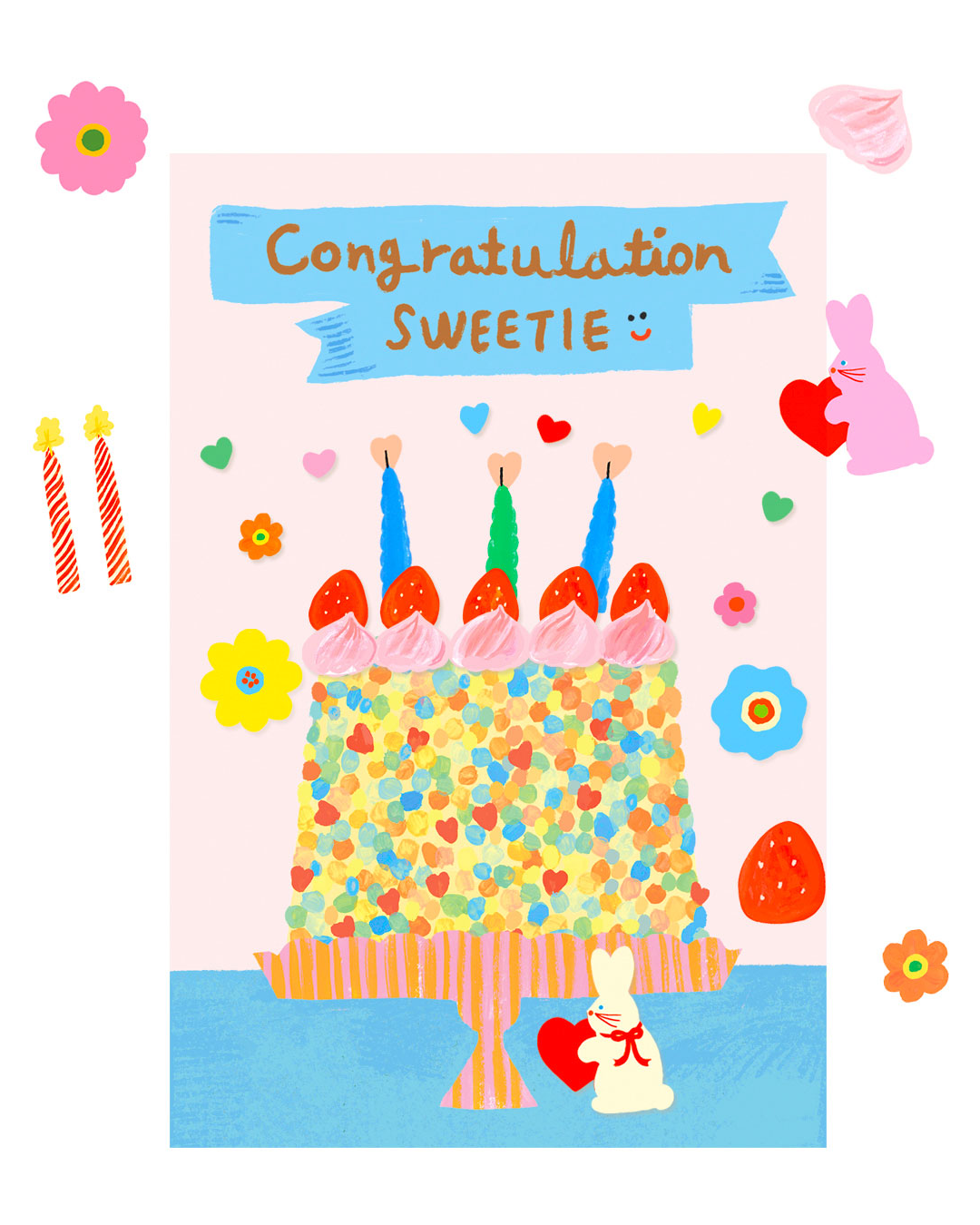 Folding Card <A letter from> Congratulation Sweetie