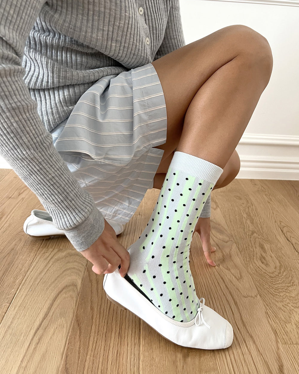 Designer Women's Socks<BonjourMarch> Bonbon